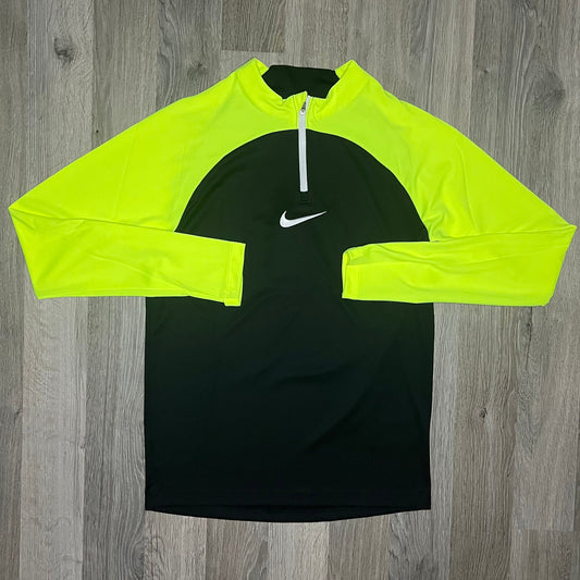 Nike Academy Half Zip - Black / Volt (Junior)