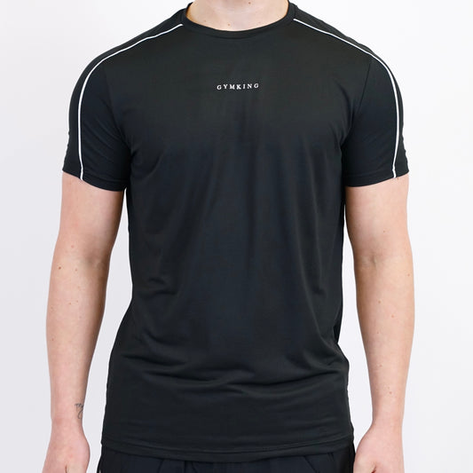 Gym King Core Piped Set - Black