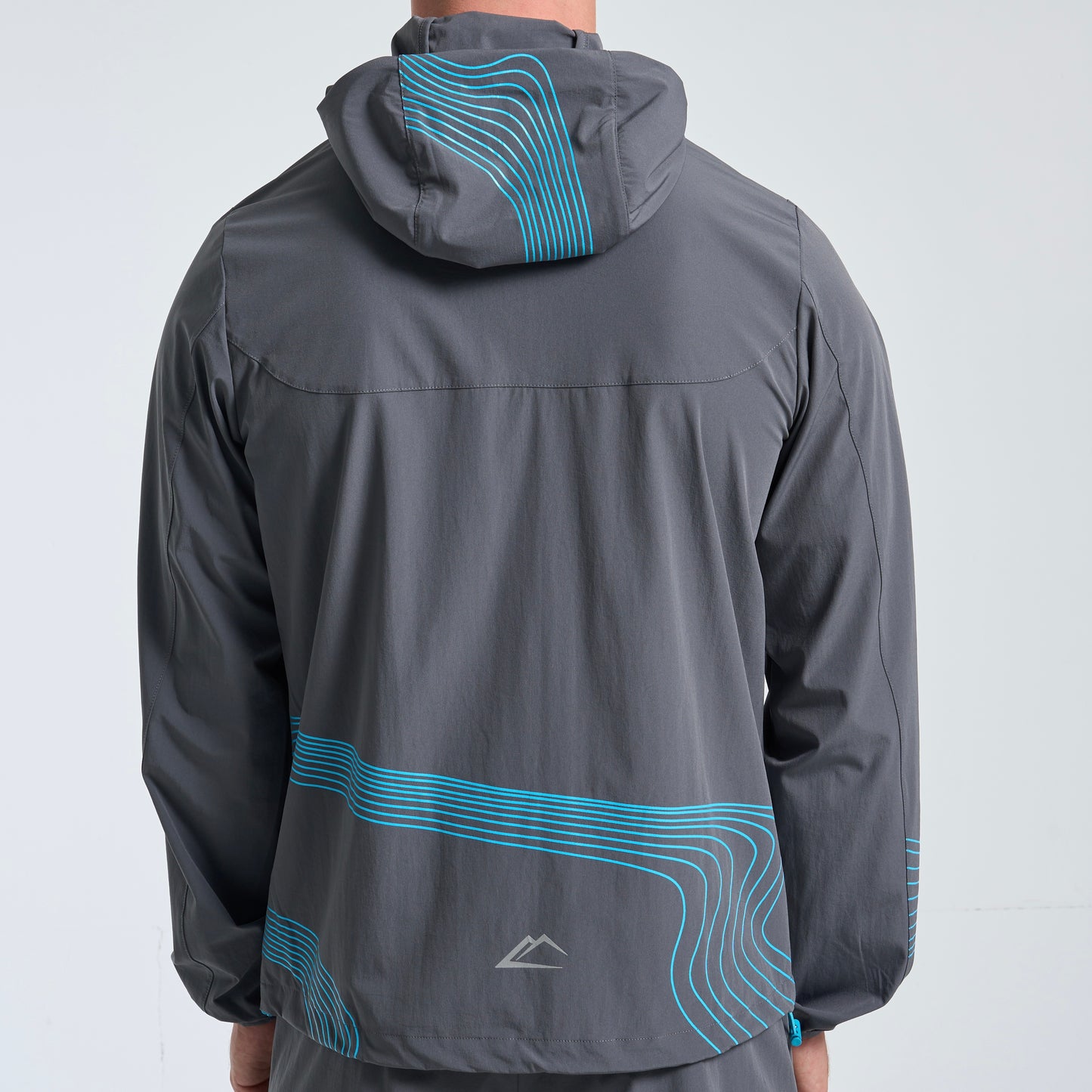 ActiveLine Wave Windrunner & Shorts Set - Grey / Baltic Blue
