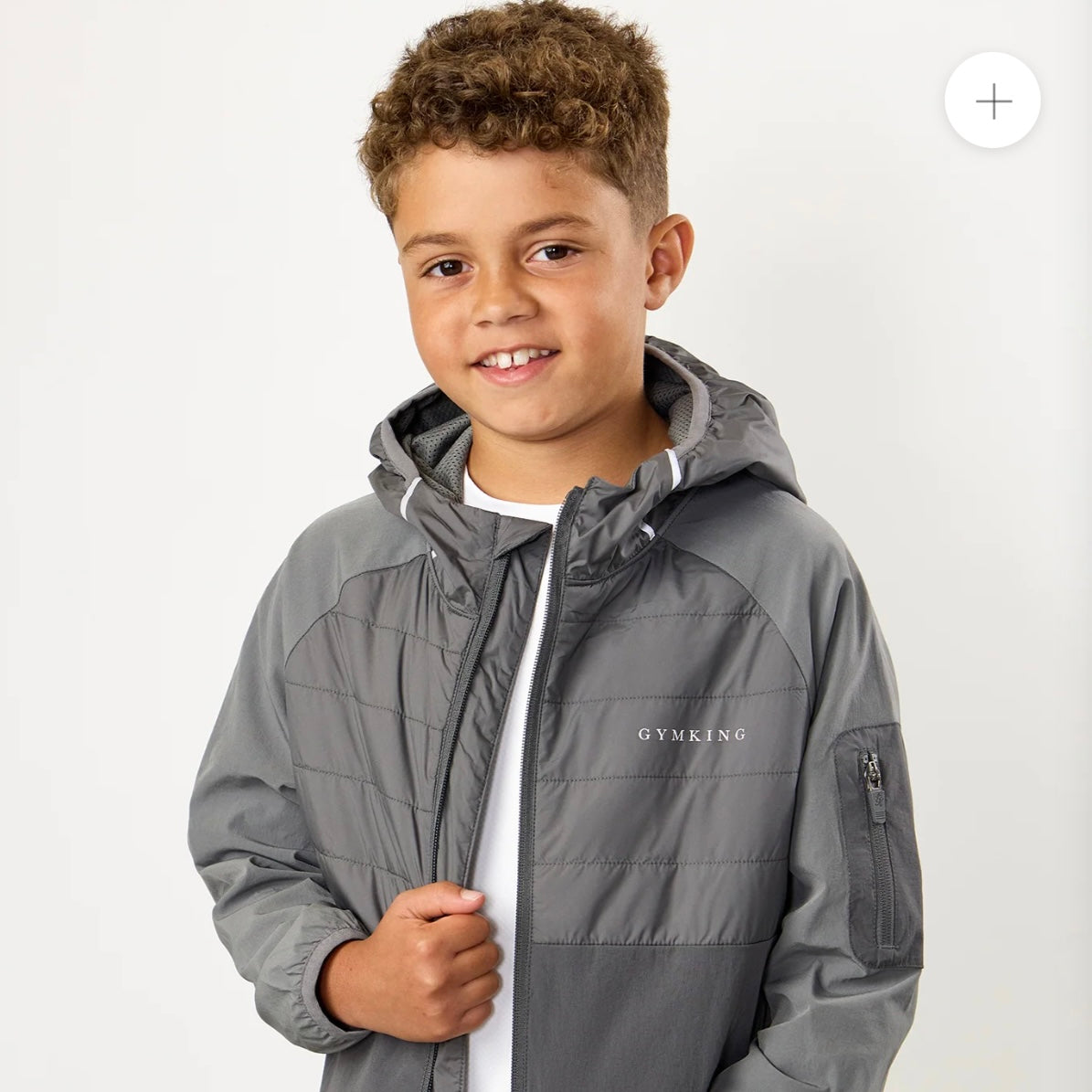 Gym King Endurance Hybrid Jacket - Grey Multi (Junior)
