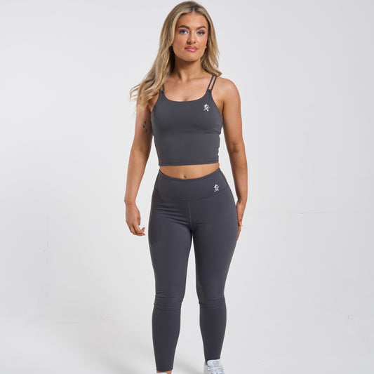 Gym King 365 Long Line Tank - Oyster Grey