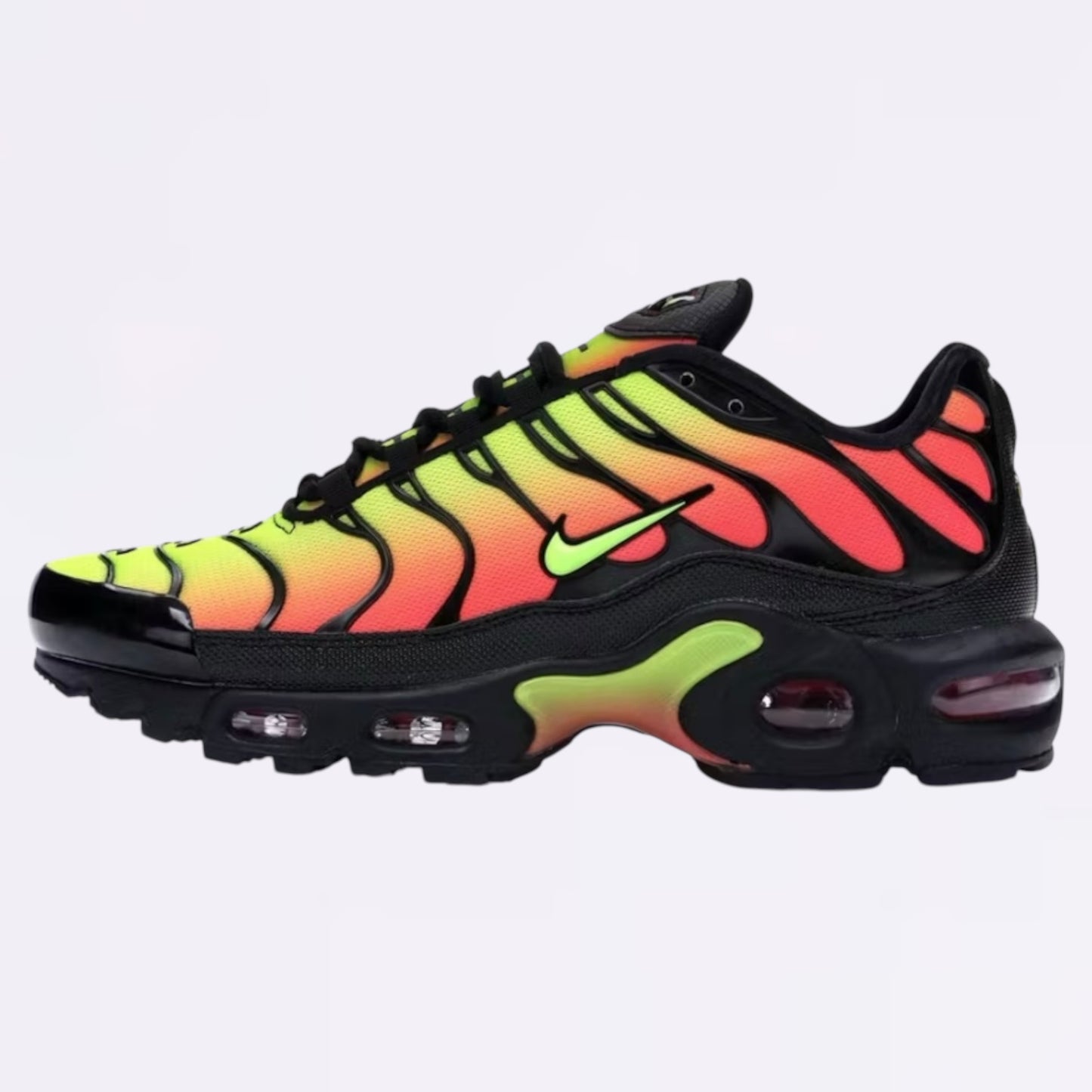 Nike Air Max Plus - Black / Solar Red / Volt