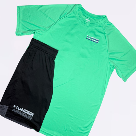 Under Armour Set - Green / Black (Junior)