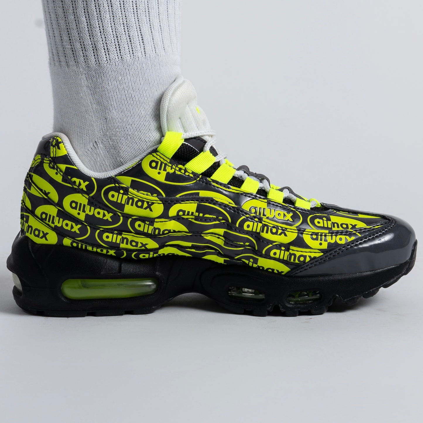 Nike Air Max 95 All Over Print Volt (Juniors)