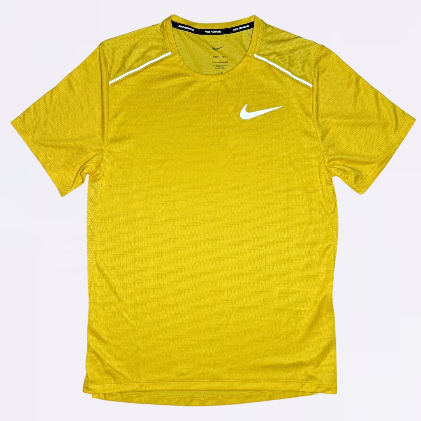 Nike Miler & Challenger Set - Tee & Shorts - Yellow