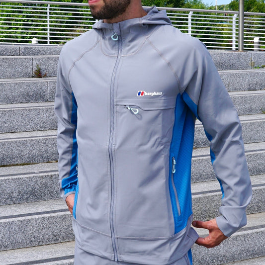 Berghaus Wavertree Set - Jacket & Shorts - Dark Grey / Blue