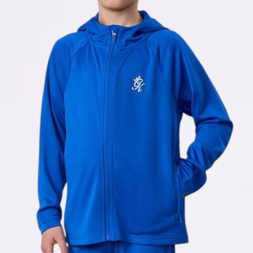 GymKing Lightweight Poly Full Zip - Sonic Blue (Junior)