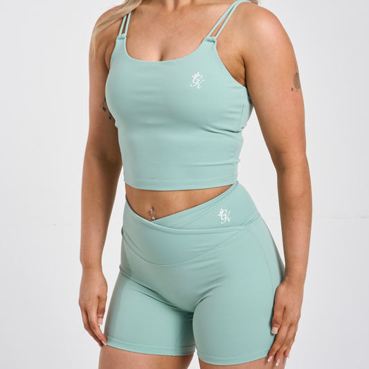 Gym King Bra & Shorts Set - Green Mist