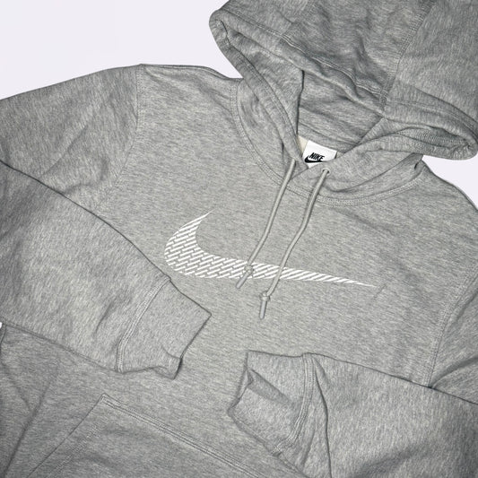 Nike Embroidery Swoosh Hoodie Grey