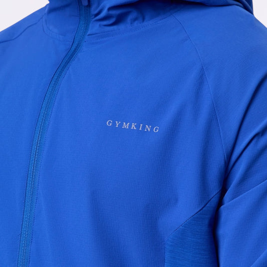 GymKing Ombre Windbreaker - Capri Blue/Ocean Breeze/White