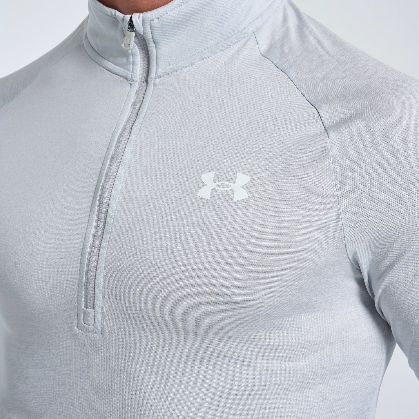 Under Armour Tech / Speed Stride Set - Half Zip & Shorts - Grey / Black