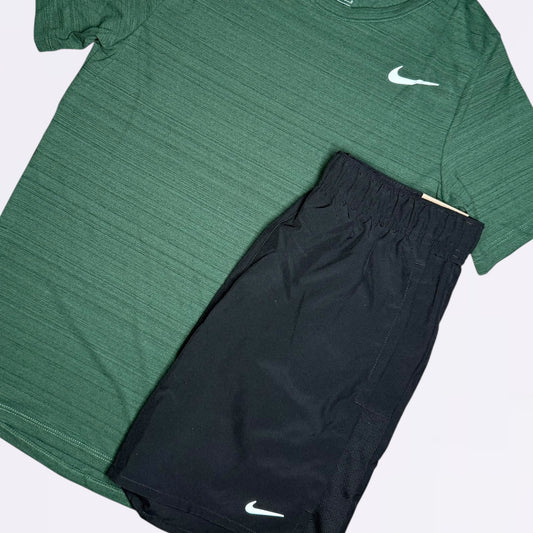 Nike Miler Set - Dark Green / Black (Junior)