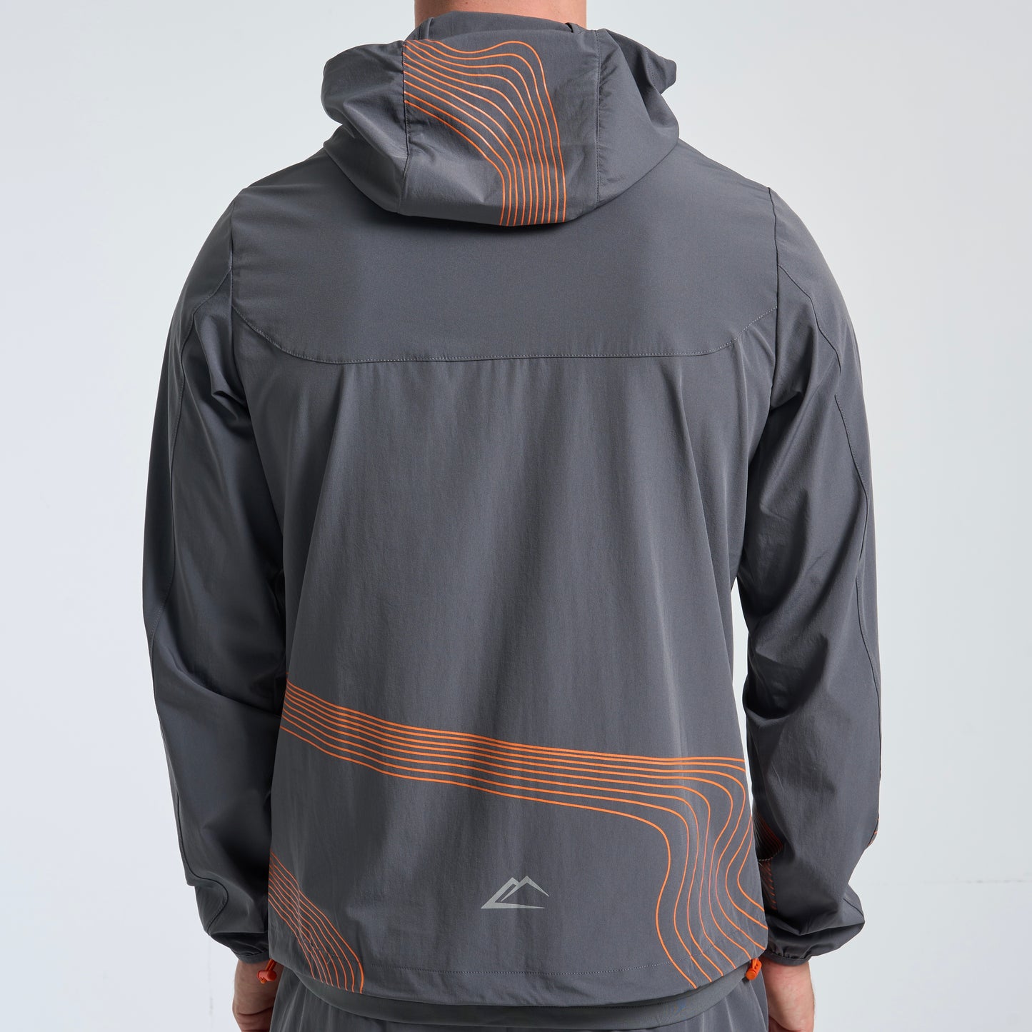 ActiveLine Wave Windrunner & Shorts Set - Grey / Orange