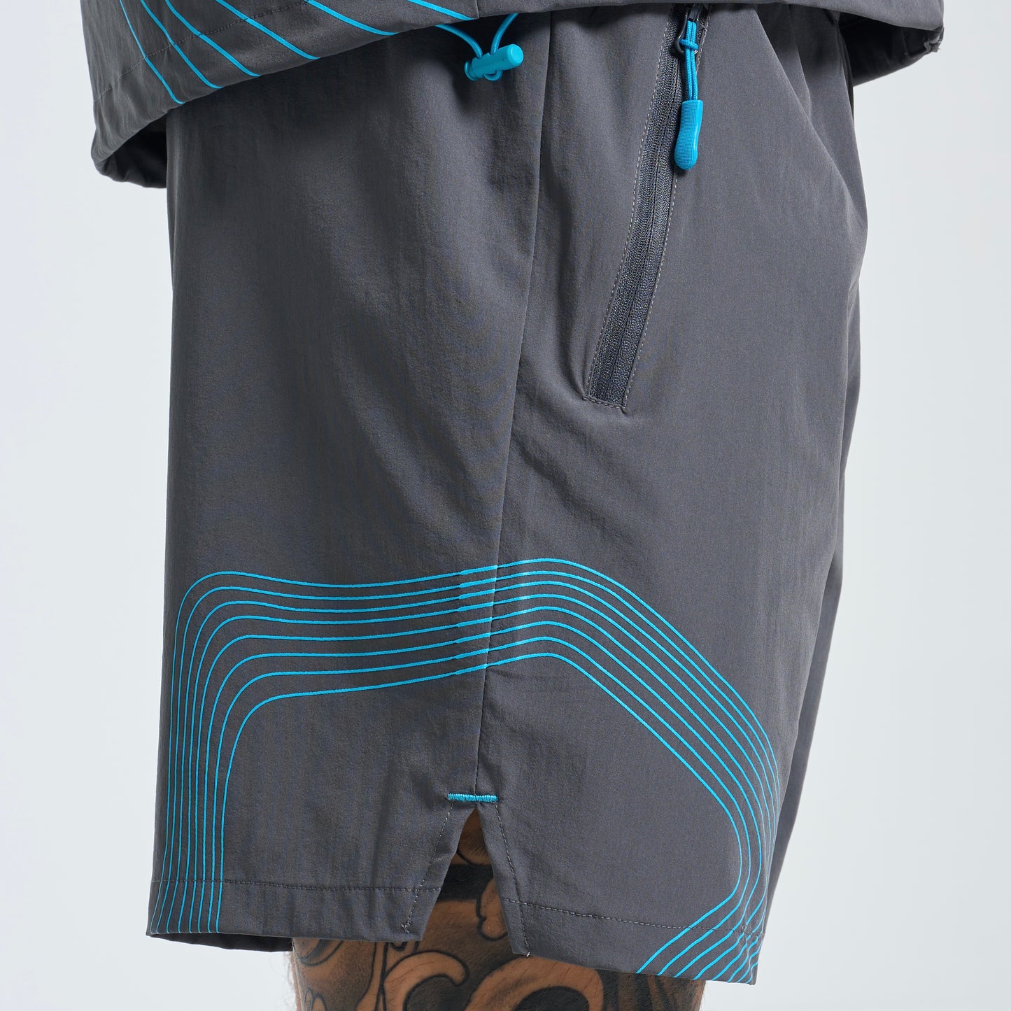 ActiveLine Wave Shorts - Grey / Baltic Blue