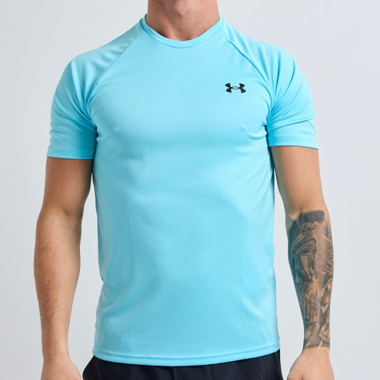 Under Armour Tech / Speed Stride Set - Tee & Shorts - Blue / Black