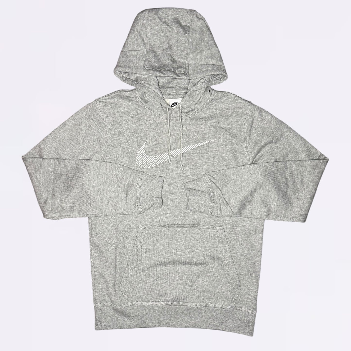Nike Embroidery Swoosh Hoodie Grey