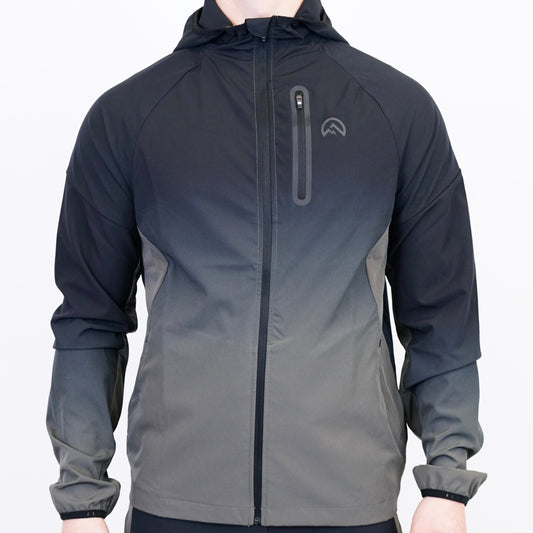 Flux Gradient Set - Jacket & Shorts - Black / Grey