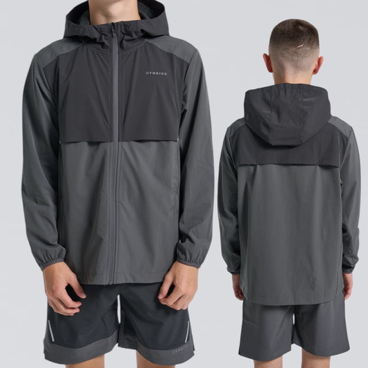 GymKing Advance Tracksuit Top - Urban Grey/Fossil Grey (Junior)