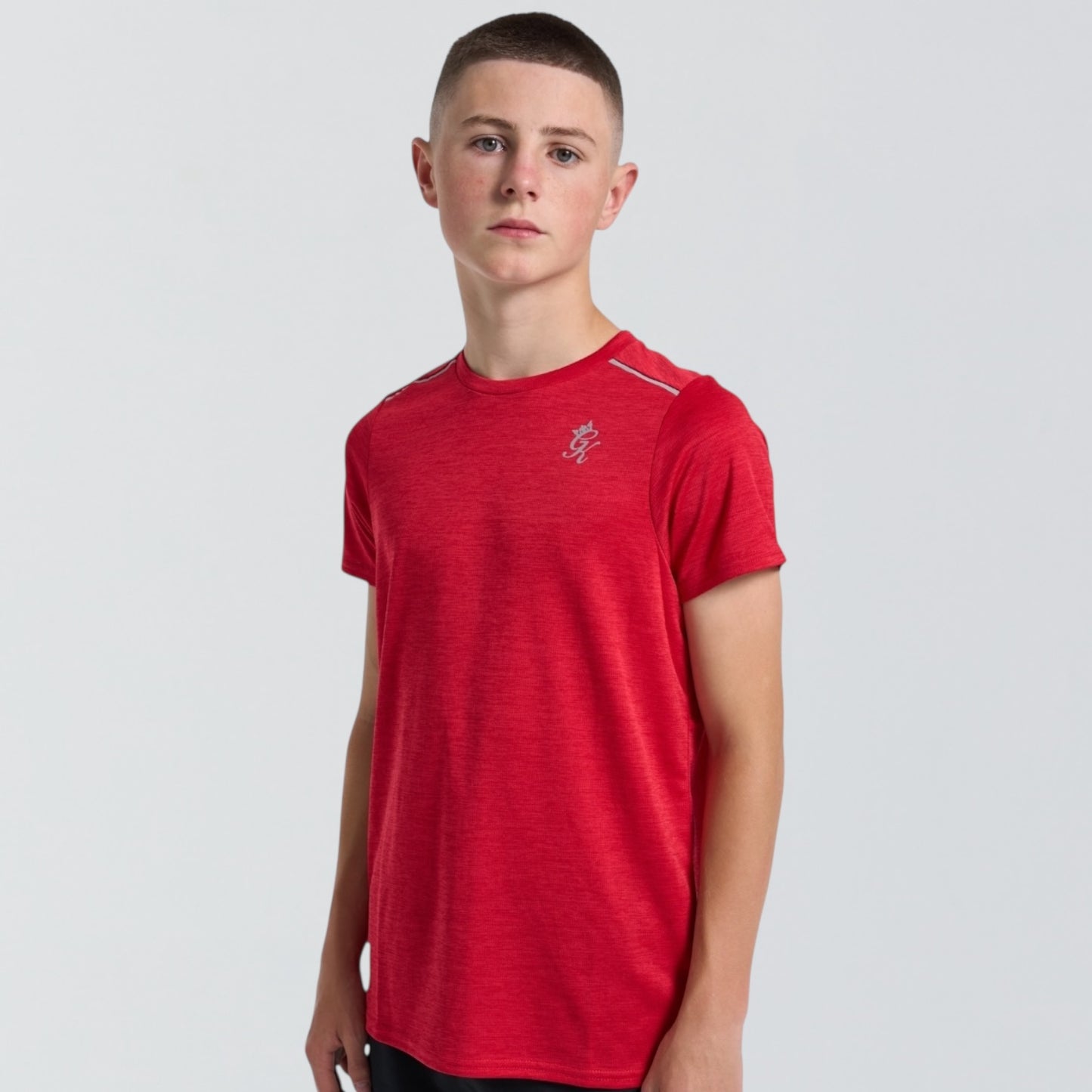 GymKing Element Tee - Red Pepper Marl (Junior)