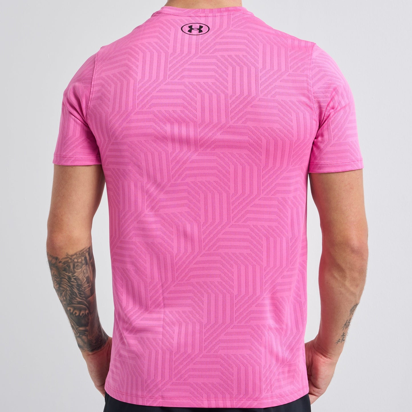 Under Armour Geotessa Set - Tee & Shorts - Pink / Black
