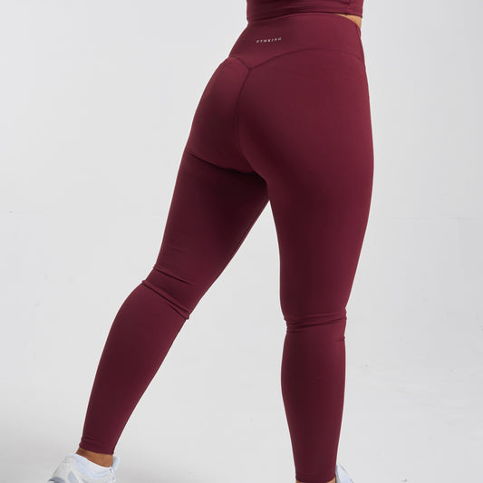 Gym King 365 Legging - Deep Cherry