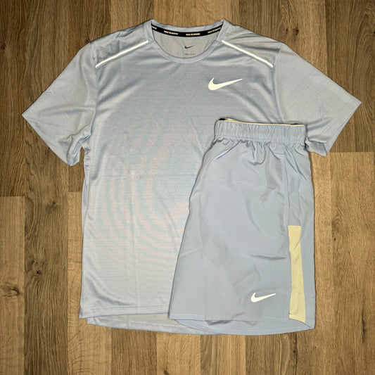 Nike Miler / Challenger Set - Tee / Shorts - Cobalt Blue
