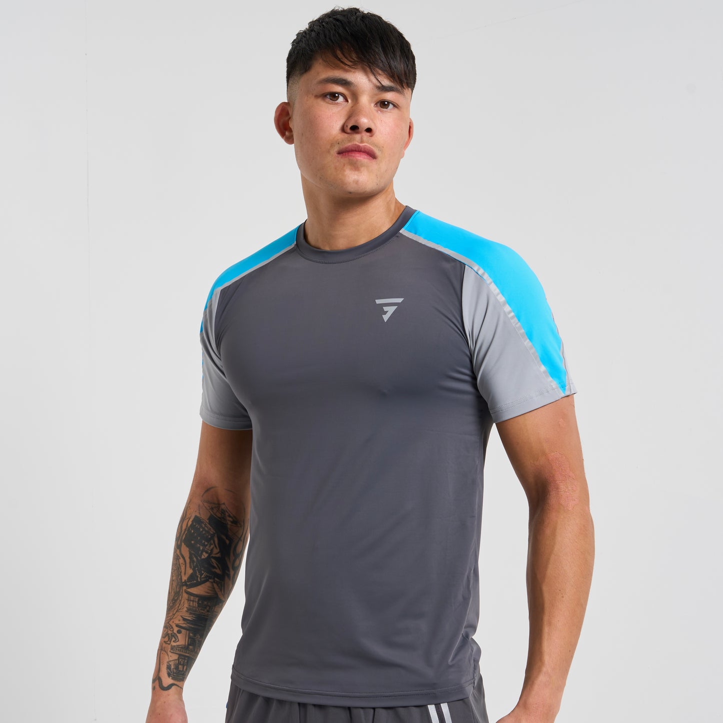 GRIID Reflect Tee - Grey / Blue