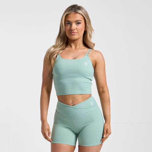 Gym King 365 Long Line Tank - Green Mist