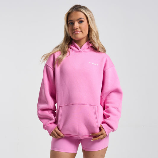 Gym King 365 Relaxed Fit Fleece Hoodie - BubbleGum Pink