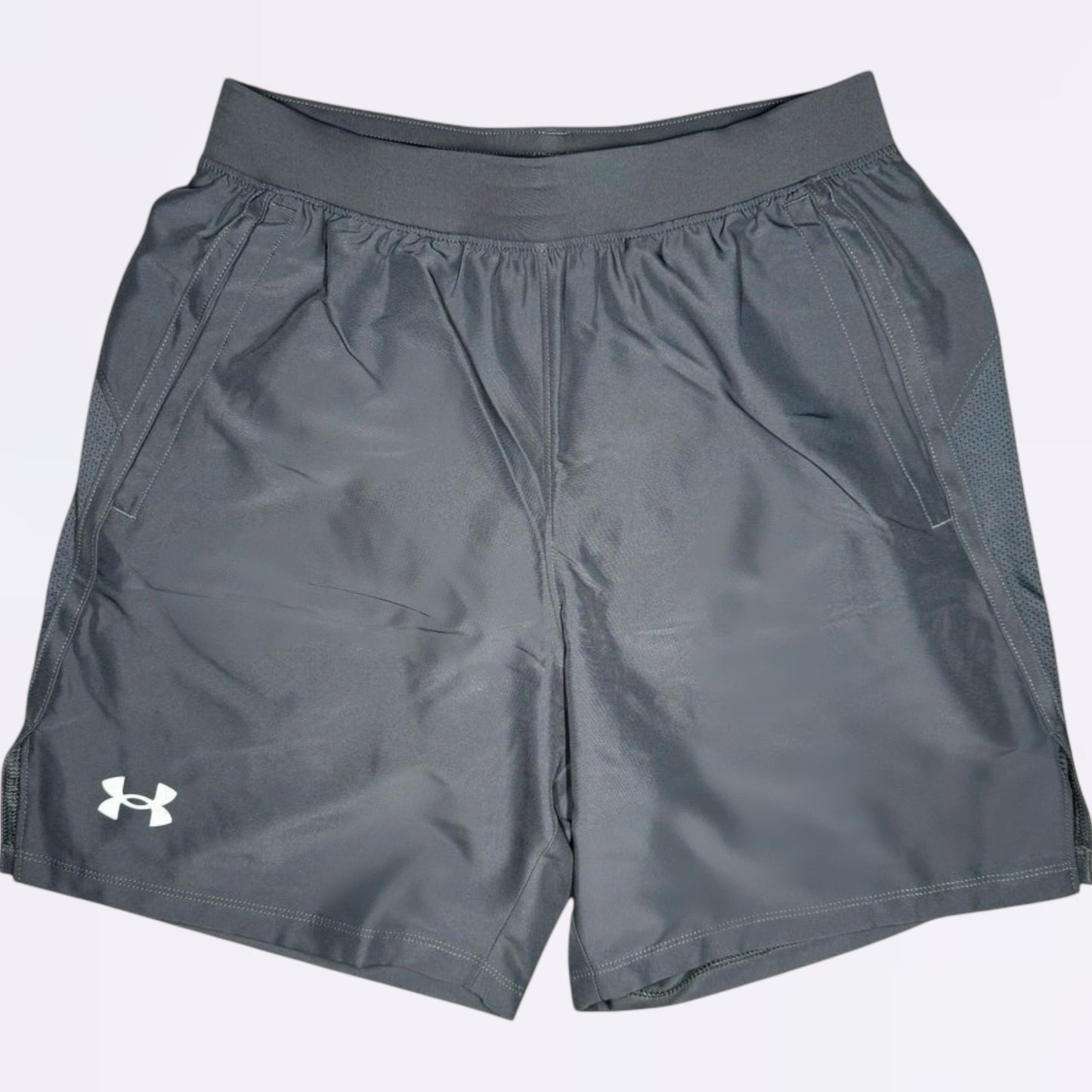 Under Armour Velocity Set - Tee & Shorts - Blue / Grey