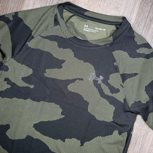 Under Armour Velocity Jacquard Tee Khaki Black (Junior)