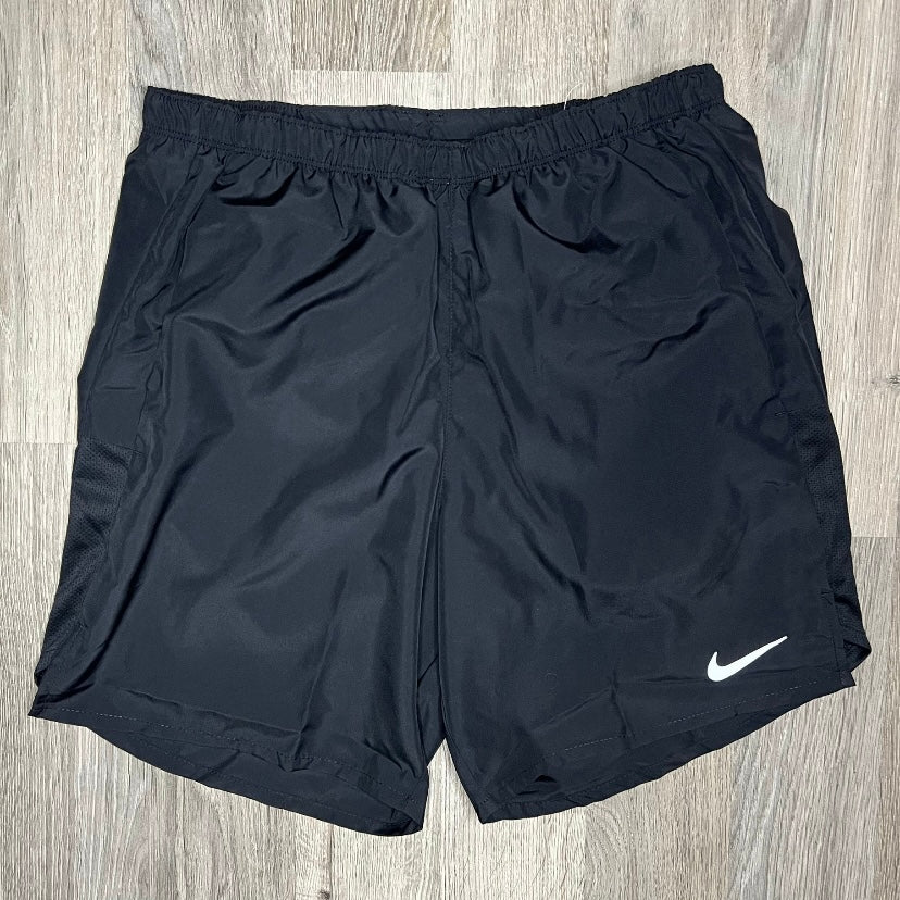 Nike Miler & Challenger Set - Tee & Shorts - Orange Pulse / Black