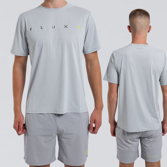 Flux Graphic Tee - Grey / Neon
