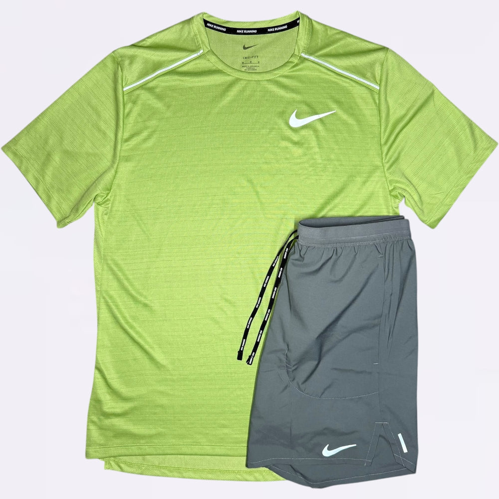 Nike Miler & Flex Set - Kiwi / Grey