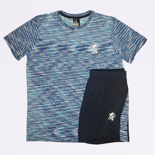 GymKing Energy Seamless Space Dye Set - Galactic Blue Multi