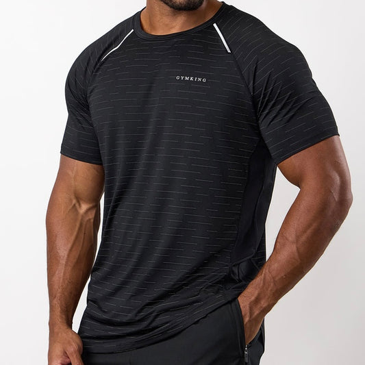 Gym King Stamina Performance Tee & Shorts Set - Black