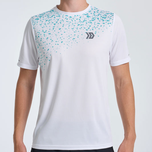DASH Splatter Tee Set - White / Blue