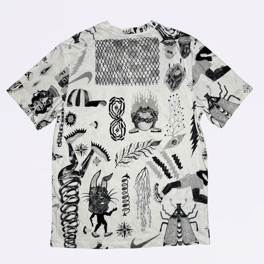 Nike Cotton Graffiti Tee - White