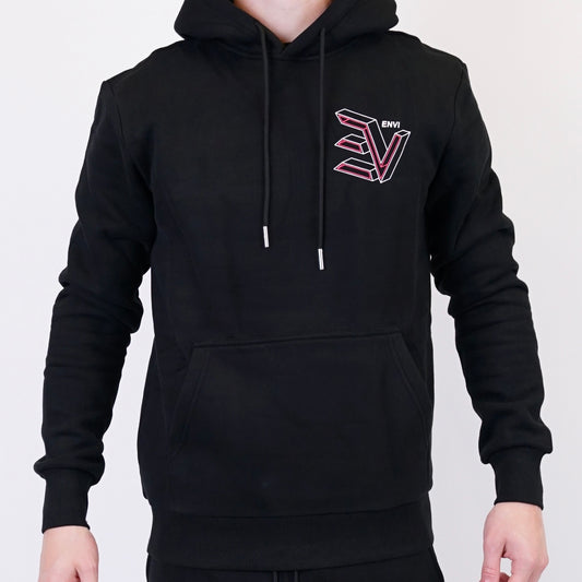 ENVI Concave Set - Hoodie & Bottoms - Black / Pink