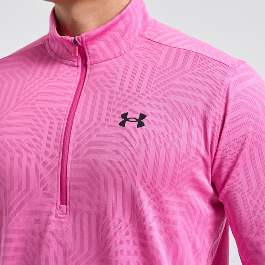 Under Armour Vent Geotessa Tech Half Zip - Pink