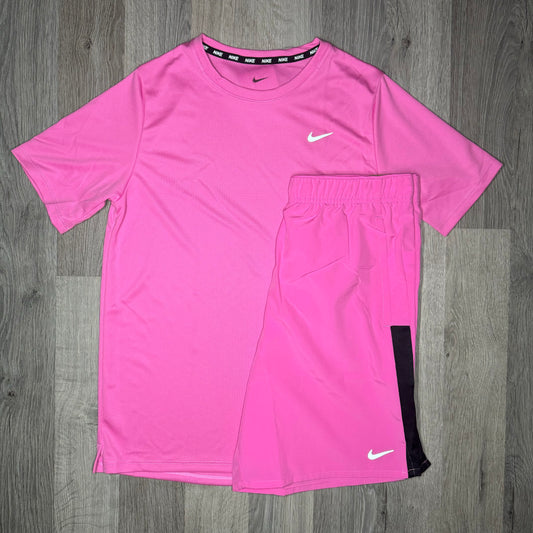 Nike Miler / Challenger Set - Tee & Shorts Light Pink (Junior)