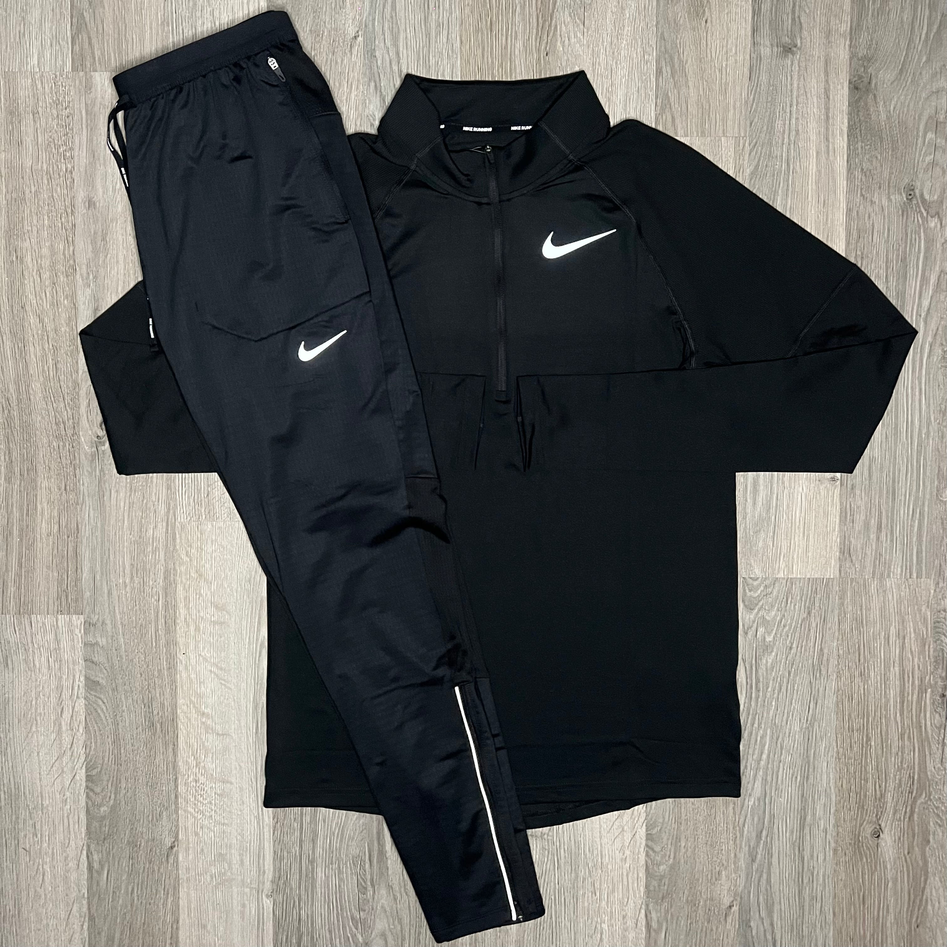 Nike Element 2.0 Phenom Elite Set Half Zip Bottoms Black
