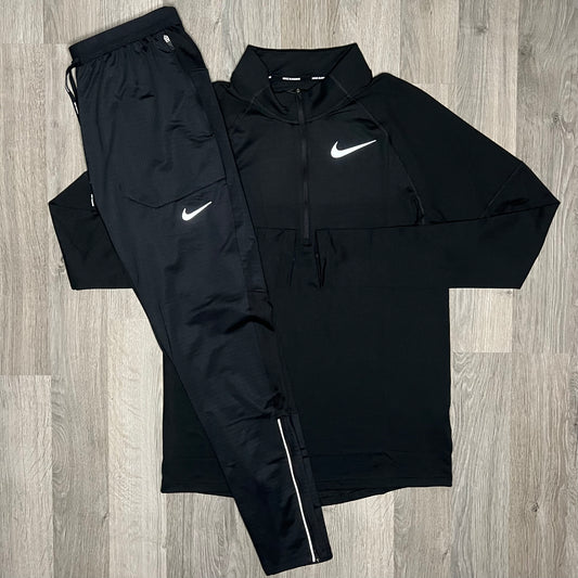 Nike Element 2.0 / Phenom Elite Set - Half Zip & Bottoms - Black