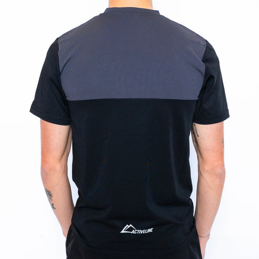 ActiveLine Line Tee - Black / Royal Blue