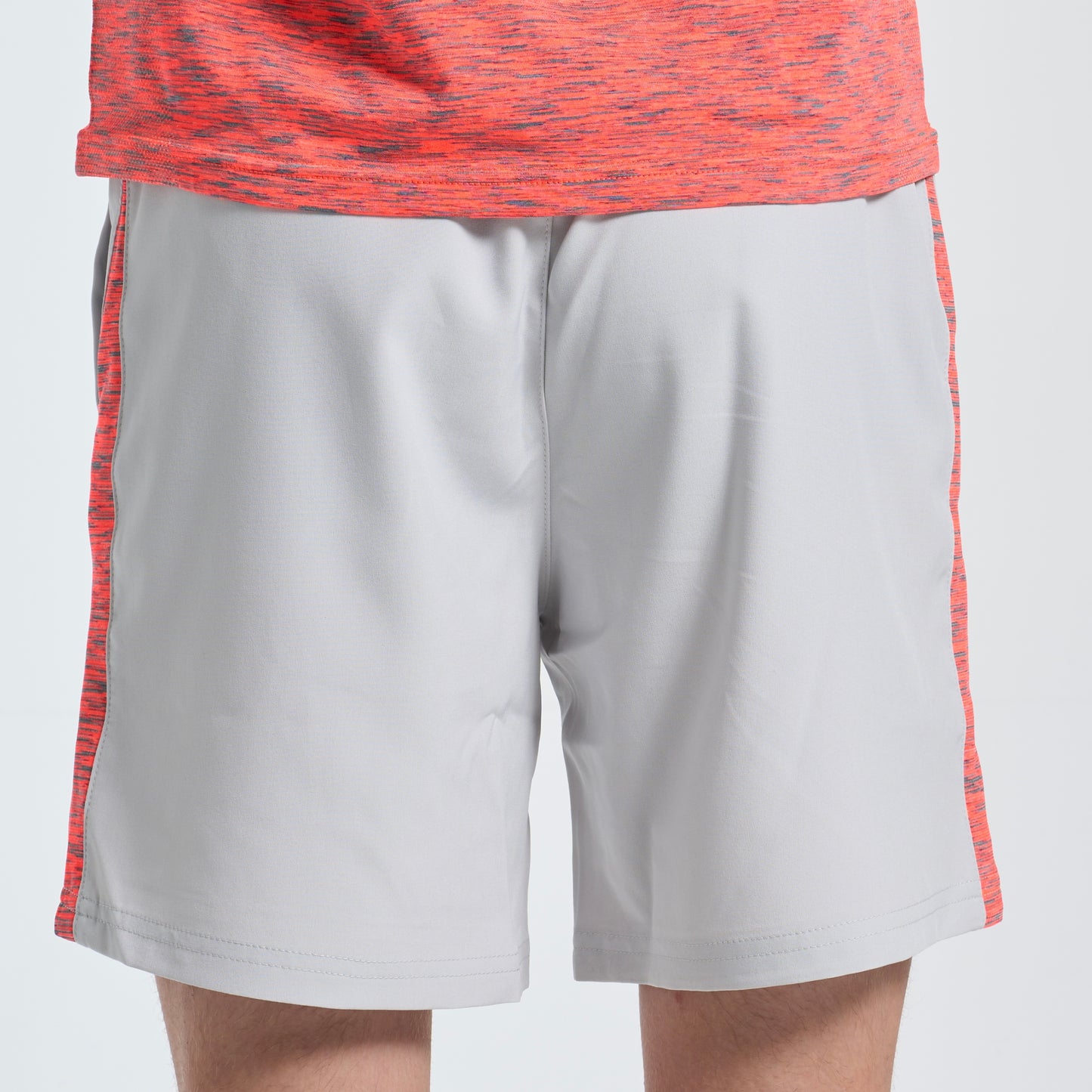 GymKing Space Dye Short - Light Grey/Coral/Light Grey Grindle (Junior)