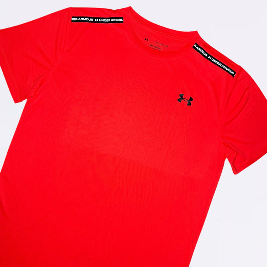 Under Armour Tape Tee - Crimson (Junior)