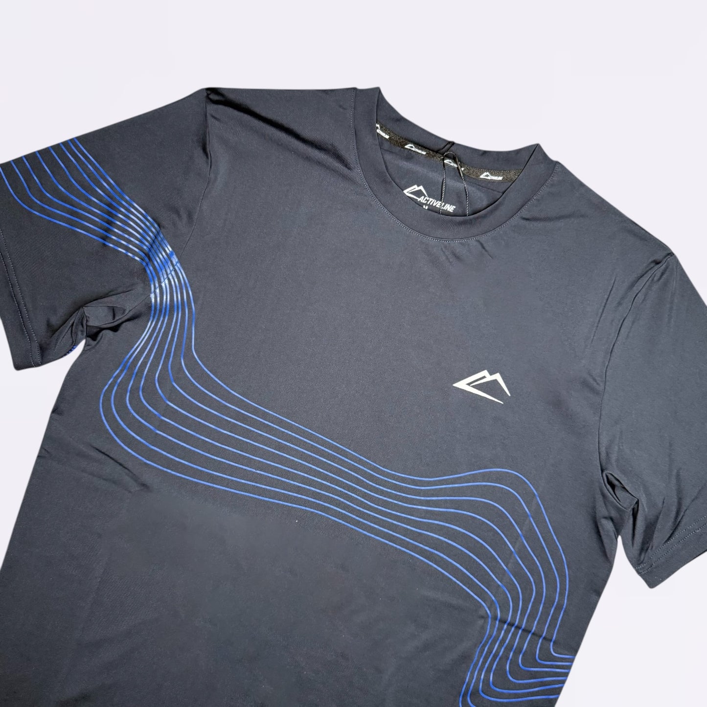 ActiveLine Wave Tee - Navy / Royal Blue