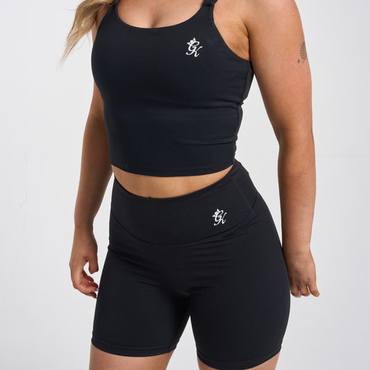 Gym King 365 Long Line Tank & Shorts Set - Black