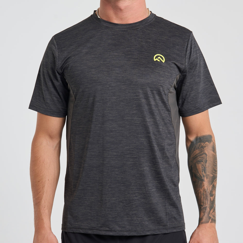 Flux Panel Tee - Black