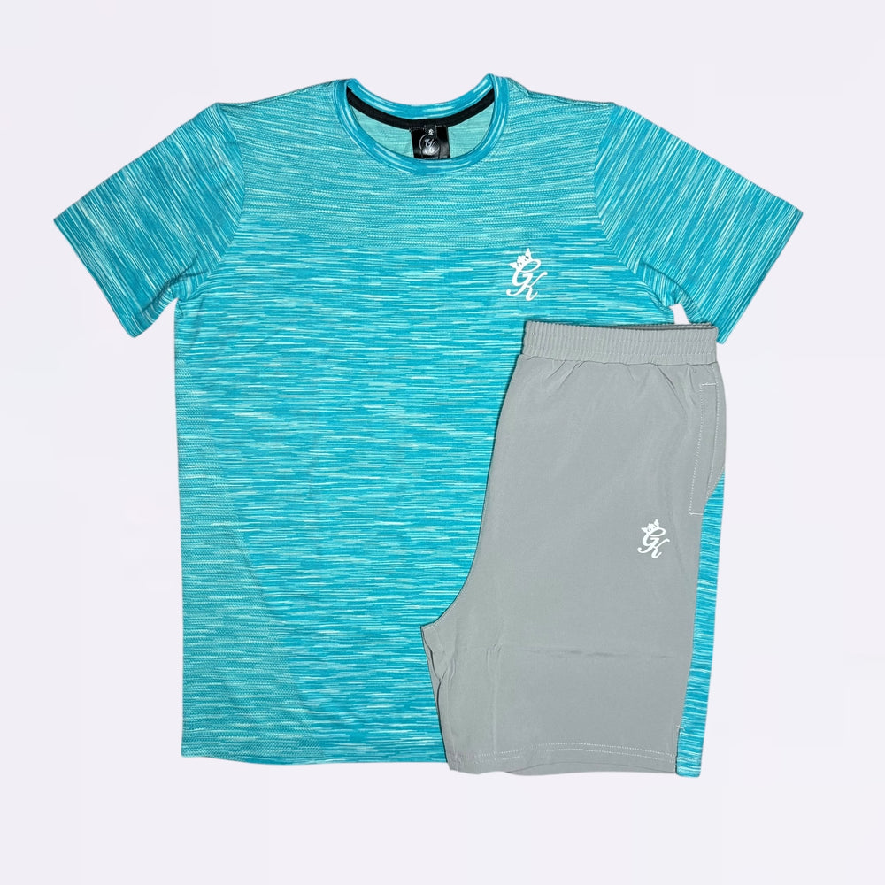 GymKing Energy Seamless Space Dye Set - Ocean Blue Multi